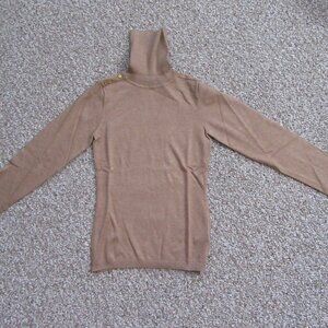 NWT The Limited Women's Turtleneck Pullover Sweater Size XS Petite Tan